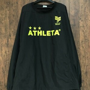 r1_0332y ★定形外 配送★ 極美品 大きいサイズ O (2L程度) アスレタ サッカー フットサル 長袖ウインドブレーカージャケット メンズの画像1