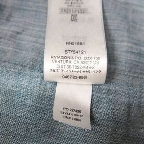 r1_6986k ★定形外 配送★ 美品 patagonia パタゴニア 半袖 ブラフサイドシャツ サイズS(実寸M程度)の画像5