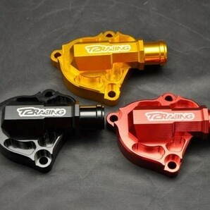 １円売切！MC18 MC21 MC28 デストラ ウォーターポンプカバー [ ブラック / レッド / ゴールド ] NSR250R T2Racingの画像1