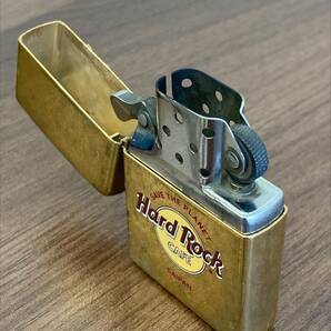 #861I ZIPPO Hard Rock CAFE SAVE THE PLANET SAIPAN MADE IN U.S.A. ハードロックカフェ ジッポー ヴィンテージ 着火未確認の画像3