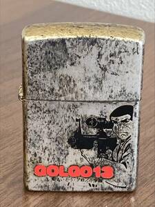 #861AJ ZIPPO GOLGO13 さいとうプロ MADE IN U.S.A. ジッポー アメリカ ライター 着火未確認