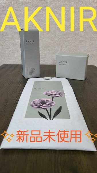 AKNIR アクニー梨花プロデュース薬用スカルプセラムとスカルプブラシのセットとプチプチの袋付き【値下げしました】【最終価格です】