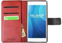 【 セール品 】FRL-SHOP◆ iPhone XS Max ケース ◆ XSMax バイカラ― 手帳型 レザー カバー 手帳 F-28rd◎_画像2