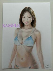  original color pencil . beauty picture hand-drawn illustrations original picture genuine work 