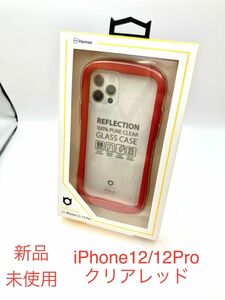 iPhone 12/12Pro専用 iFace Reflection クリアレッド