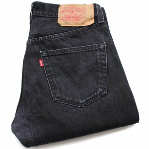 ★00s メキシコ製 Levi'sリーバイス 501 ブラック デニムパンツ w31★SDP2598 オールド ジーンズ ストレート