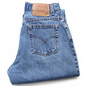 ★00s メキシコ製 Levi'sリーバイス 550 デニムパンツ 6 MIS M★SDP940 オールド ジーンズ テーパード ワイド バギー ストーンウォッシュ