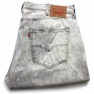 ★メキシコ製 Levi'sリーバイス 501 ブリーチ加工 ブラック デニムパンツ w42 L32★SDP2634 ジーンズ ストレート ビッグサイズ