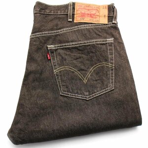 ★メキシコ製 Levi'sリーバイス 501 先染め カラーデニムパンツ 焦げ茶 w42 L30★SDP2651ジーンズ ストレート オーバーサイズ ビッグサイズ