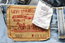 ★00s Levi'sリーバイス 560 デニムパンツ w40 L30★SDP2660 オールド ジーンズ テーパード ルーズ ワイド バギー オーバーサイズ_画像6