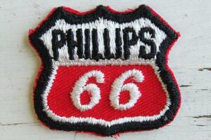 デッドストック★ビンテージ PHILLIPS 66 パッチ★ワッペン ガスステーション オイル カスタム ガレージ 世田谷ベース