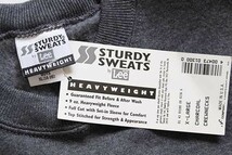 デッドストック★90s USA製 STURDY SWEATS by Leeリー 無地 スウェット チャコールグレー BOYS XL★オールド ビンテージ ボーイズ_画像5