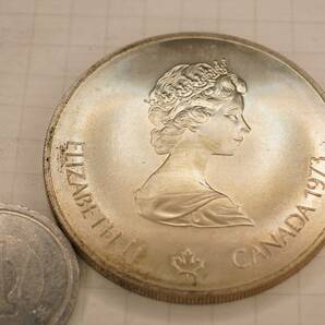 モントリオールオリンピック銀貨 大網てんとう虫 D17-857-1の画像1
