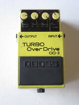 ◆BOSS ボス「TURBO over drive OD-2 / オーバードライブ」エフェクター　ジャンク品_画像1