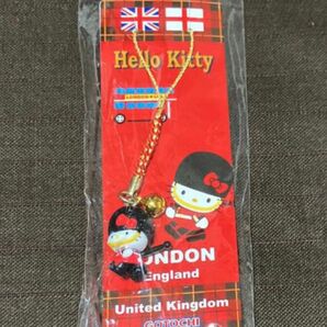 ハローキティ 三越 イギリス ロンドン ストラップ ご当地限定 キャラクターグッズ 根付け