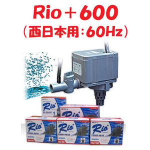 カミハタ Ｒｉｏ＋６００ 水中ポンプ (西日本用：６０Ｈｚ) リオプラス