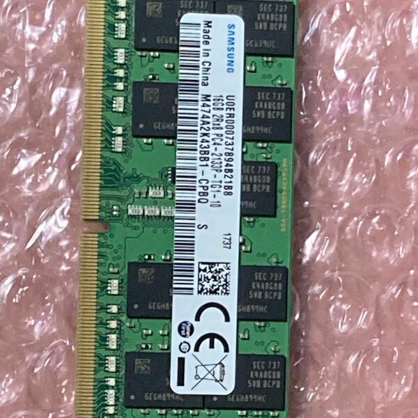 ノート用 Samsung DDR4-2133 16GB ECC ①