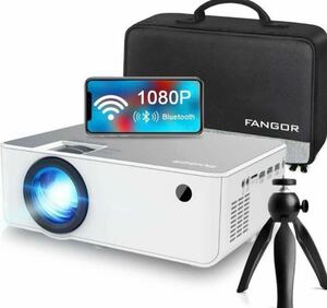 美品FANGOR F-506プロジェクター　100インチスクリーン付き