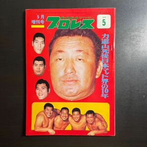 ベースボールマガジン プロレス 1973年5月増刊号 力道山死後日本マット界の10年 昭和48年の画像1