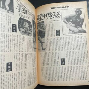 ベースボールマガジン プロレス &ボクシング1969年6月号増刊 昭和44年の画像6