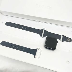 ●1円~ Apple Watch series 7 ミッドナイト スポーツバンド 45mmアップルウォッチ MKN53J/A 初期化済 アクティベーションロック解除済