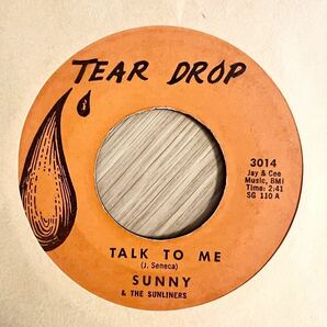 【45】ローライダークラシック！SUNNY & THE SUNLINERS / TALK TO ME / CHICANO /7inch EP 60s 50s oldies / DOOWOP LATIN SOUL R&Bの画像1