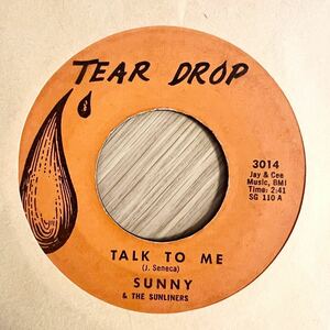 【45】ローライダークラシック！SUNNY & THE SUNLINERS / TALK TO ME / CHICANO /7inch EP 60s 50s oldies / DOOWOP LATIN SOUL R&B