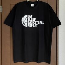 Tシャツ XLサイズ バスケ メンズ レディース バスケットボール ティシャツ 半袖 ブラック ロゴ Tee _画像1