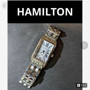 HAMILTON ハミルトン　希少デザイン　稼働品　腕時計　電池交換済み　レディース　メンズ