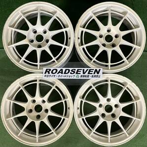 ENKEI エンケイ NT03 17インチ 5穴★17×9J +43 5H/114.3 ハブ径:約73mm 4本セット 中古アルミホイール 劣化有り★送料無料の画像1