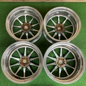 ☆TWS 鍛造19インチFORGED☆異径サイズ19×8.5J+40/19×9.5J+45PCD114.3/5Hハブ径約72㍉☆1本のみ2箇所目立つ歪みジャンク品4本SET送料無料の画像2