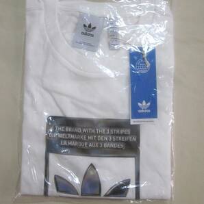 4389円タグ付き 未使用 adidas original トレフォイル ビッグロゴ 半袖 Ｔシャツ メンズ M アディダスオリジナルス 白 6695