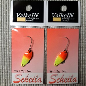 ValkeIN ヴァルケイン Scheila シャイラ 0.9g 2枚 1.2g 2枚 合計4枚 F.SO1ホロリウム スプーン エリアトラウト管釣り 送料無料の画像3