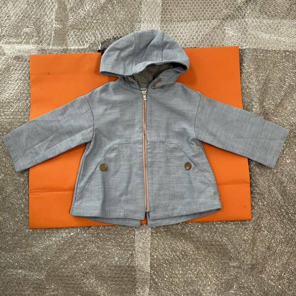 【未使用】 Zara Baby Boy ザラ アウター 98㎝ 2歳から3歳 未着 パーカ ブルゾン ジャケット Gジャン風 デニム風 男の子 女の子 兼用 新品