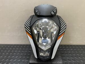 KTM DUKE 390 250 200 デューク 純正 ヘッドライト ライトカウル アッパーカウル