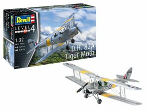 ドイツレベル 1/32 イギリス空軍 D.H. 82A タイガーモス プラモデル 03827 成型色