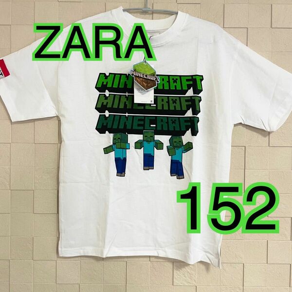 【新品】ZARA マインクラフト キッズ半袖Tシャツ ザラ kids 152cm Minecraft 子供服