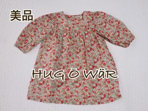 美品　hug o war ハグオーワー　リバティプリント　ワンピース　100 花柄