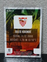 【JULES KONDE】 2019-2020 PANINI chronicles RC ルーキー SEVILLA FC rookie_画像2