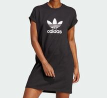 【送料無料】ワンピース アディカラー クラシックス Tシャツワンピース / adidas Originals Mサイズ　ブラック_画像1