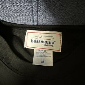 1円〜 ほぼ未使用品 bassmania バスマニアTシャツ 長袖 ドライ I JUST WANNA GO ... dry UV L/S Tee [BLK×TUR] Mサイズの画像3