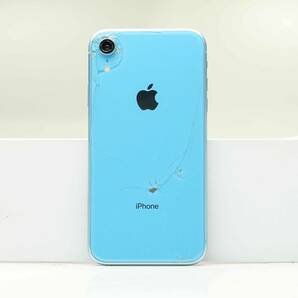 iPhone XR 128GB ブルー SIMフリー 訳あり品 ジャンク 中古本体 スマホ スマートフォン 白ロムの画像1