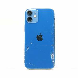 iPhone 12 mini 64GB ブルー SIMフリー 訳あり品 ジャンク 中古本体 スマホ スマートフォン 白ロムの画像1