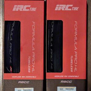 【新品2本】IRCタイヤ FORMULA PRO HL TUBELESS RBCC 25C フォーミュラ　プロ　チューブレス