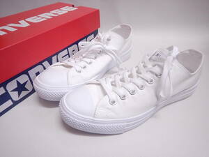 極美品■CONVERSE コンバース ALL STAR BURNTCOLORS OX オールスター ホワイト白 キャンバススニーカー ローカット 27.5cm■