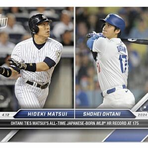 大谷翔平 Topps now 70 ドジャース サイン シリアルなし 松井秀喜 MLB通算 175号 OHTANI SHOHEI 日本人最多タイtoppsnow の画像1