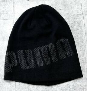 PUMA ビッグロゴ デカロゴ ニット帽 ニットキャップ ビーニー ワッチ　　プーマ ウィンター スポーツ タウンユース アウトドア 早3757