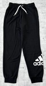 adidas キッズ160 パフォーマンスロゴ スウェットパンツ リブパンツ　　ジョガーパンツ アディダス ビッグロゴ デカロゴ スポーツ 早3736