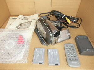 Canon DVD video camera * used * junk treatment battery 2 piece charger adaptor remote control P