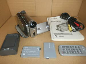 Canon DVD video camera * used * junk treatment battery 2 piece charger remote control Q